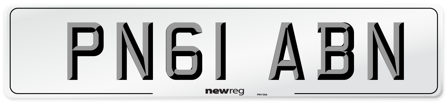 PN61 ABN Number Plate from New Reg